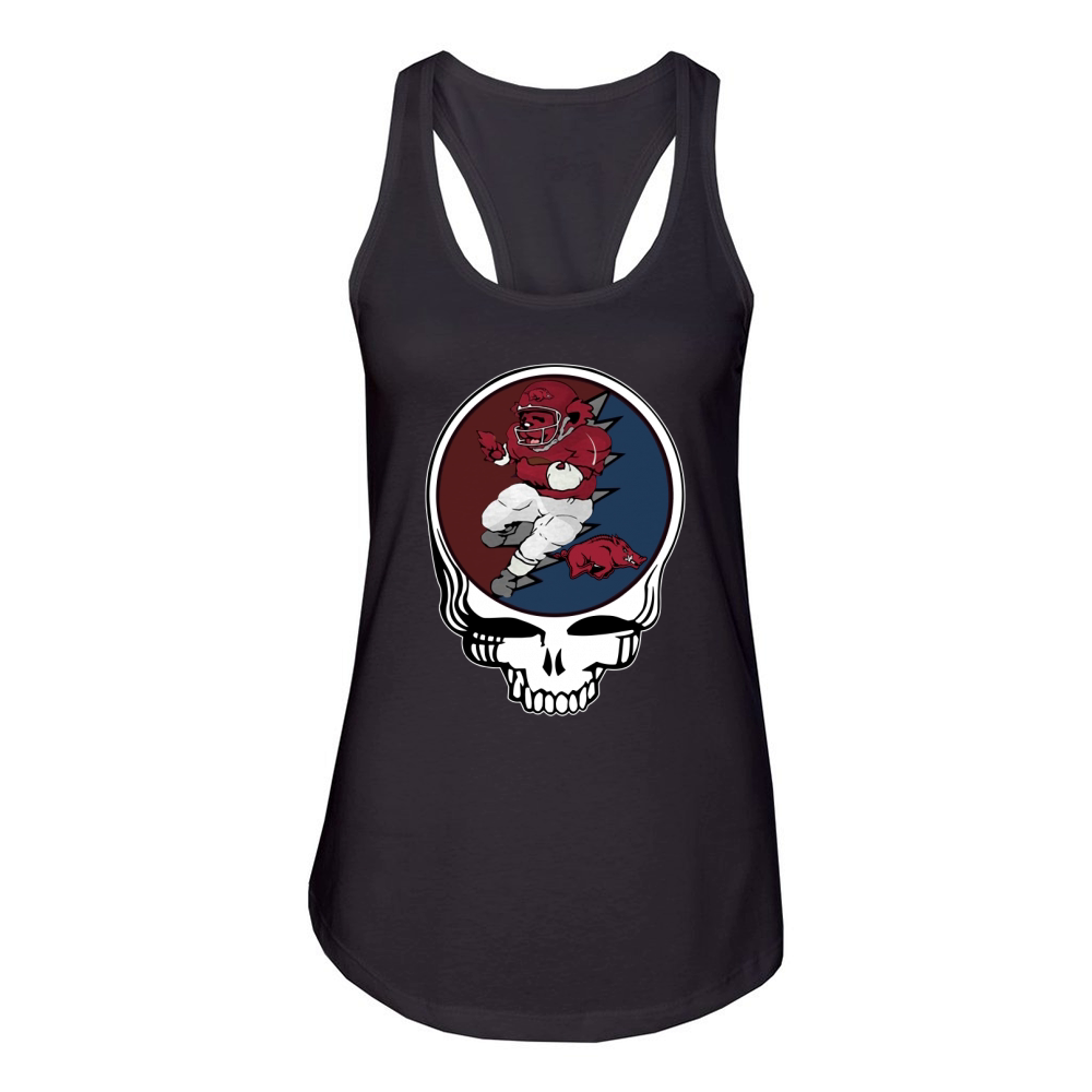 GratefulDead Tshirt Arkansas Razorbacks Women's Racerback Tank
