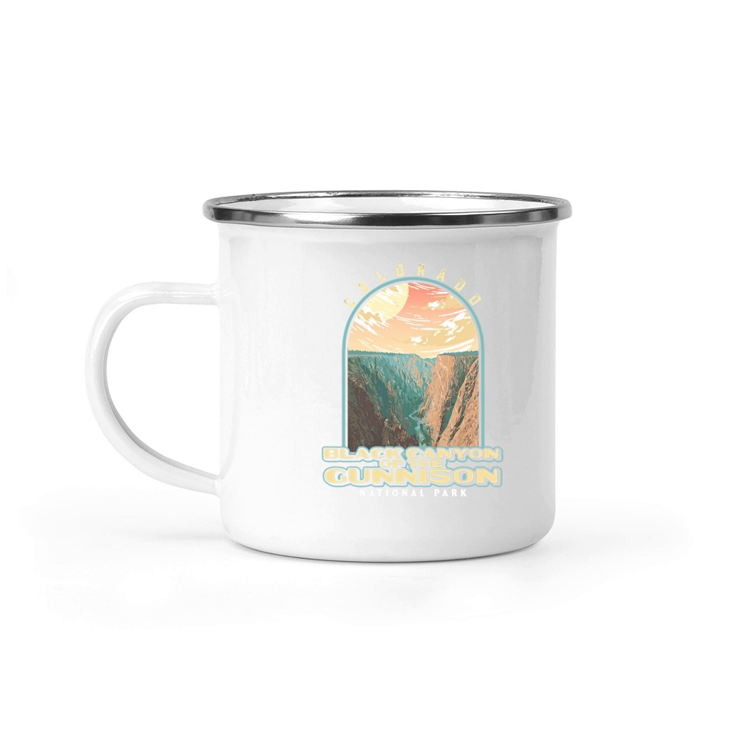 Black Canyon of the Gunnison Colorado Vintage WPA Style Camping Mug