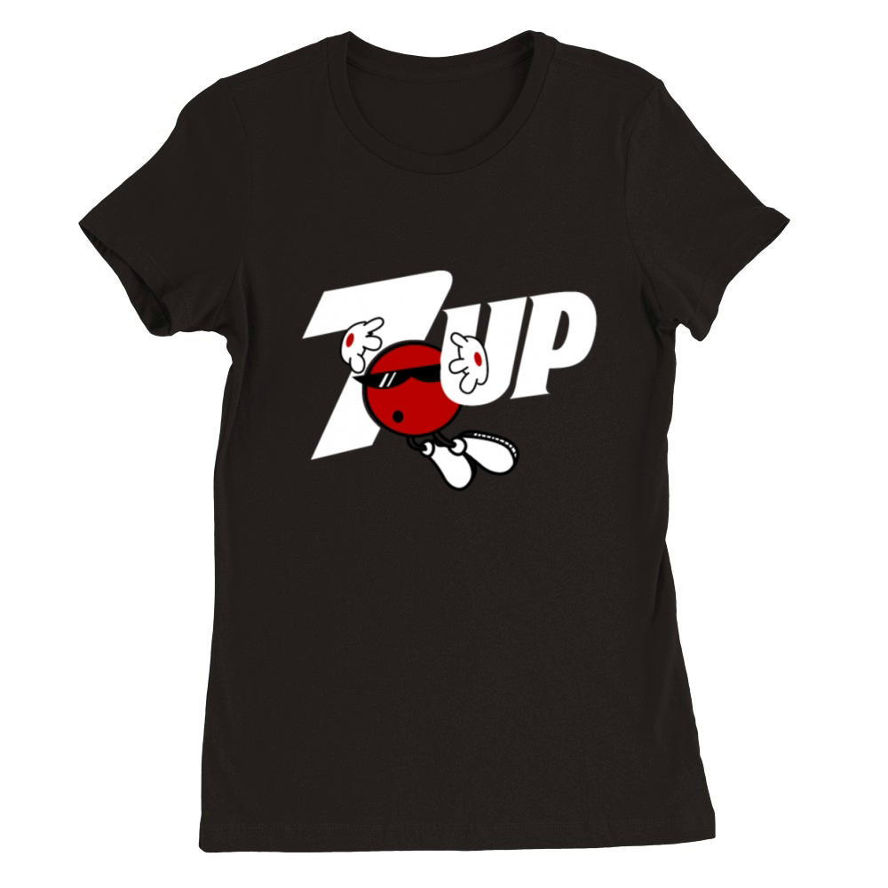 7up M Green T-Shirt Premium Womens Crewneck T-shirt