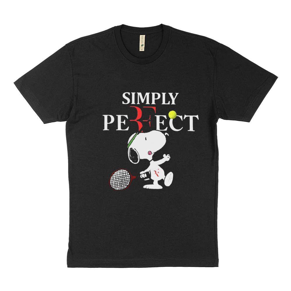 Roger Federer  Snoopy Simply Pefect Sustainable T-Shirt