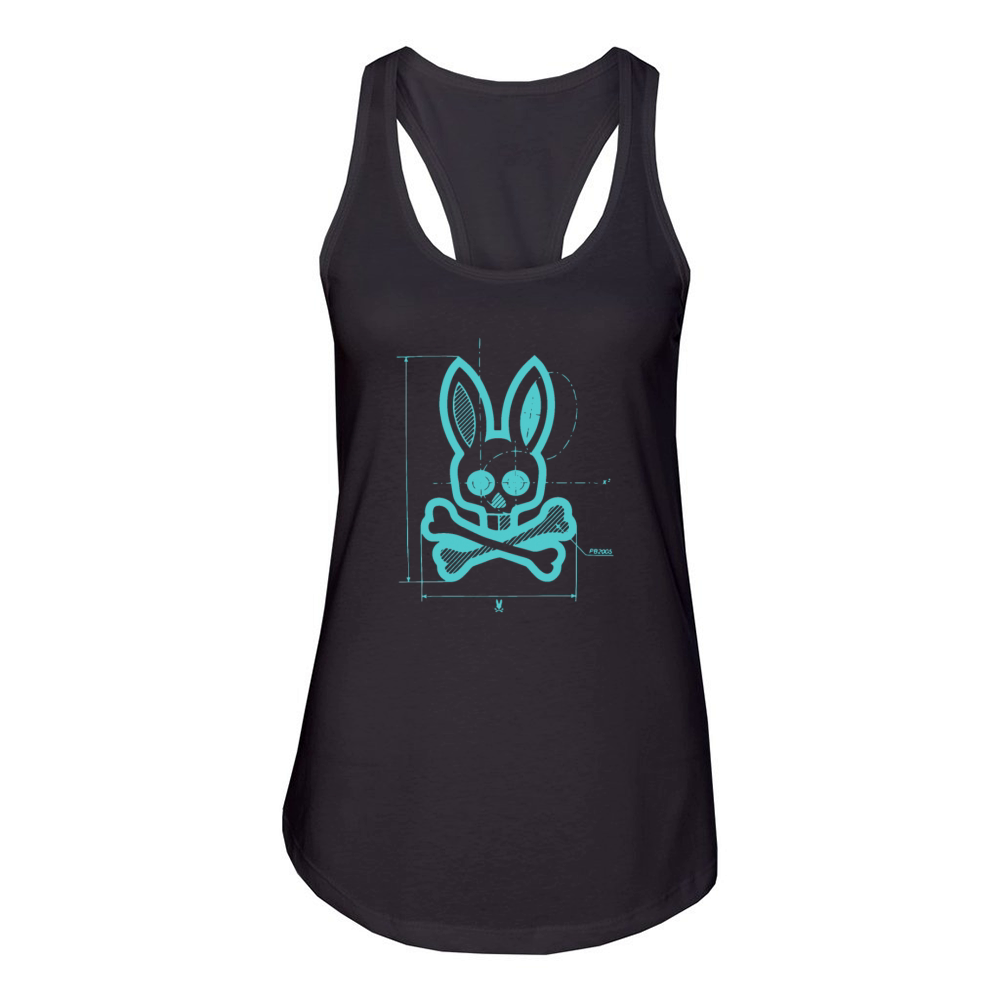 Bunny Psycho Horror Women's Racerback Tank
