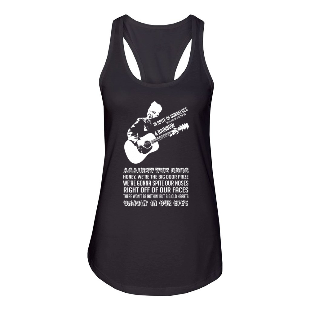 John Prine Legend For Fan Women's Racerback Tank
