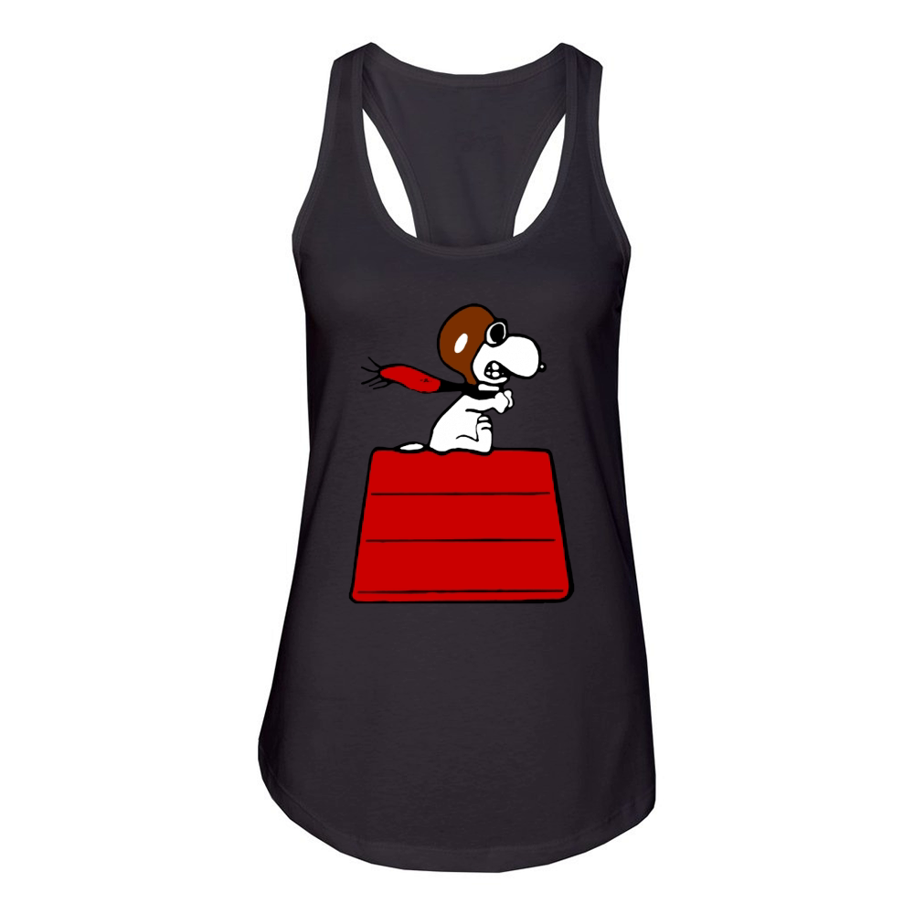 snoopy shirt Women's Racerback Tank