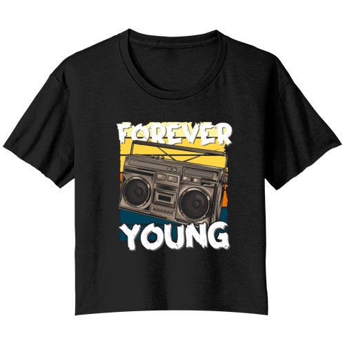 Music Choir Bella Ladies Flowy Crop T-shirt