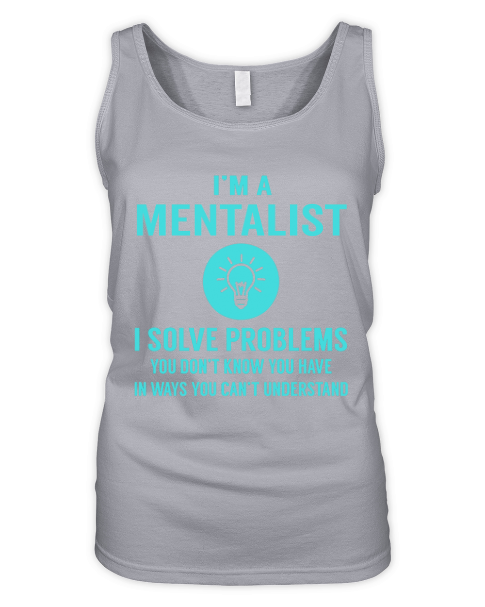 Mentalist I Solve Problem Job Title Shirts Organic Women's Tank Top