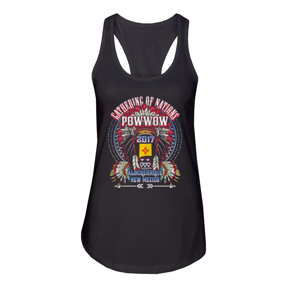 Gathering of nations powwow 2017 Women's Racerback Tank