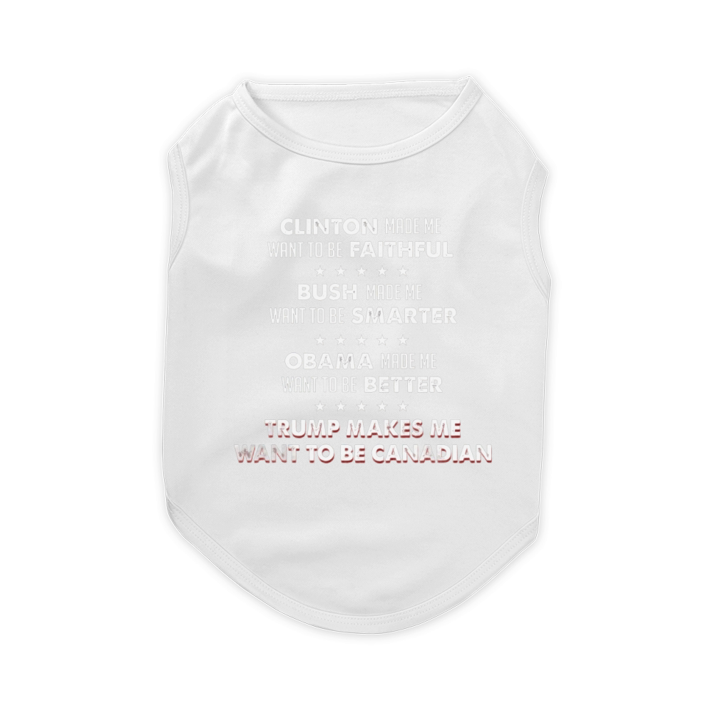 CLINTON MADE ME WANT TO BE FAITHFUL Pet T-Shirt