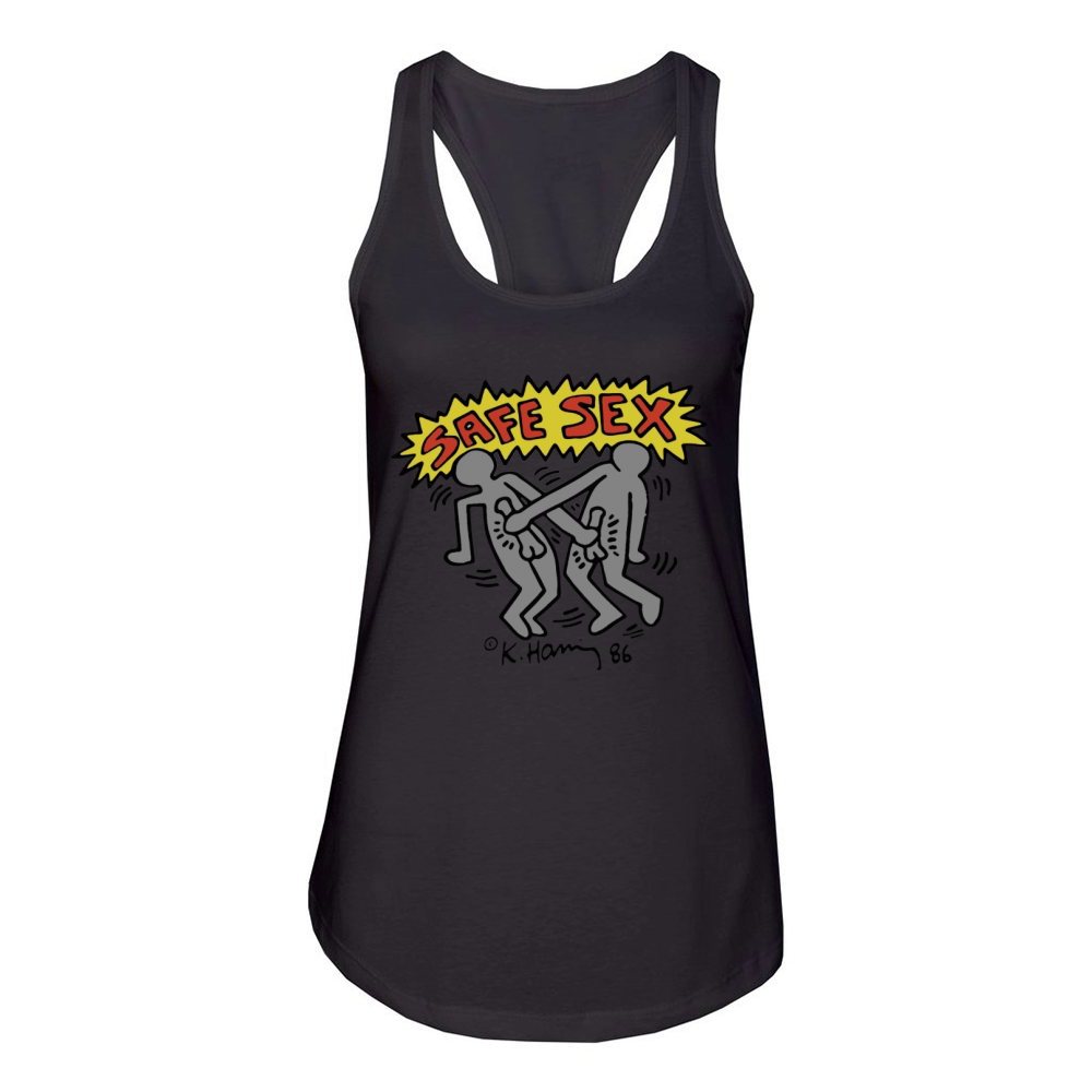 Harry Styles Keith Haring Safe Sex T-Shirt Women's Racerback Tank