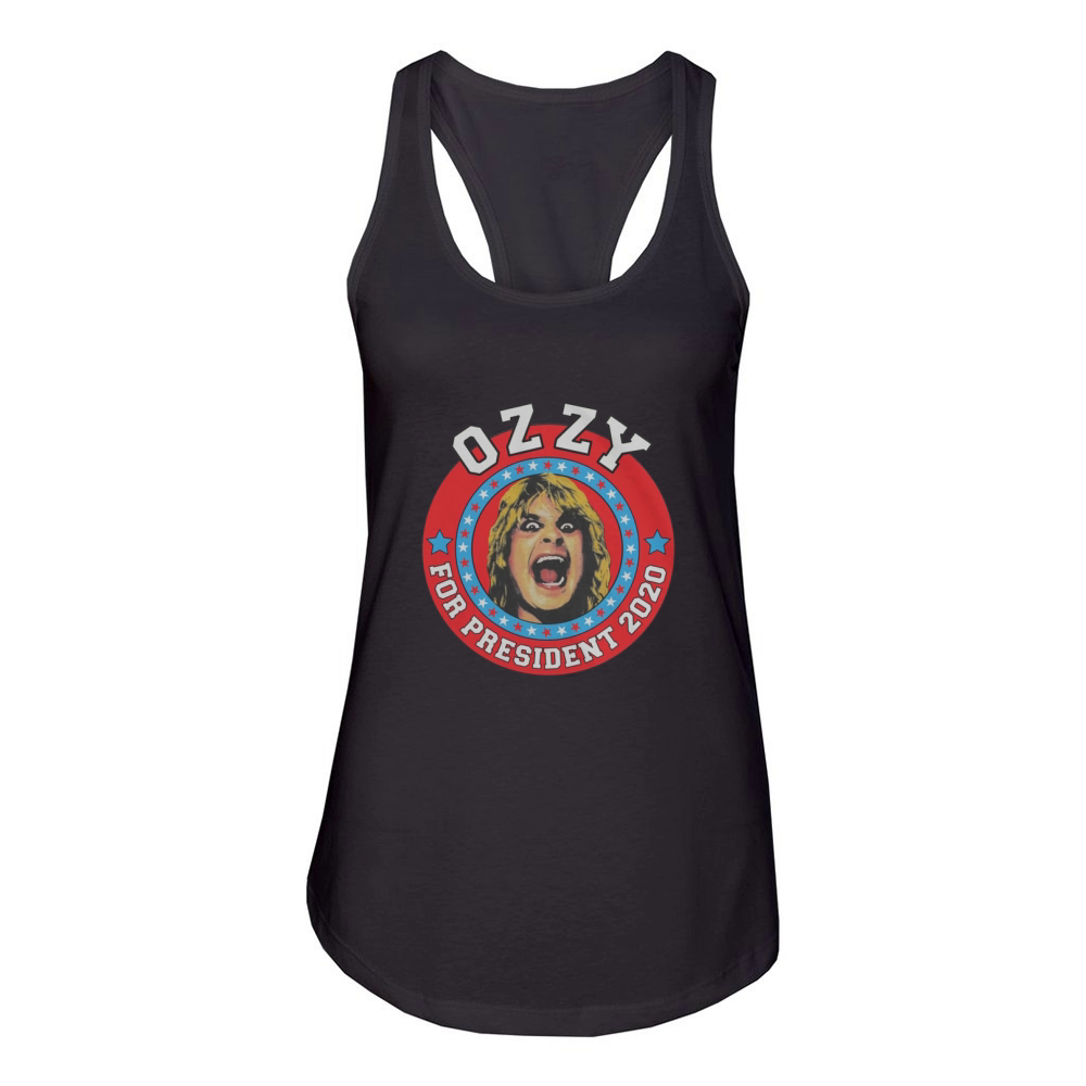 Ozzy Osbourne For President Women's Racerback Tank