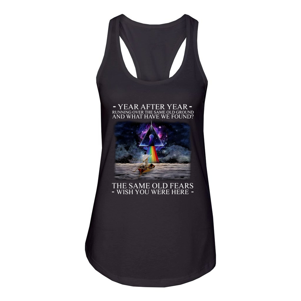 Wish You Were Here Delicate Sound Of Thunder Lyrics Pink Floyd shirt Women's Racerback Tank