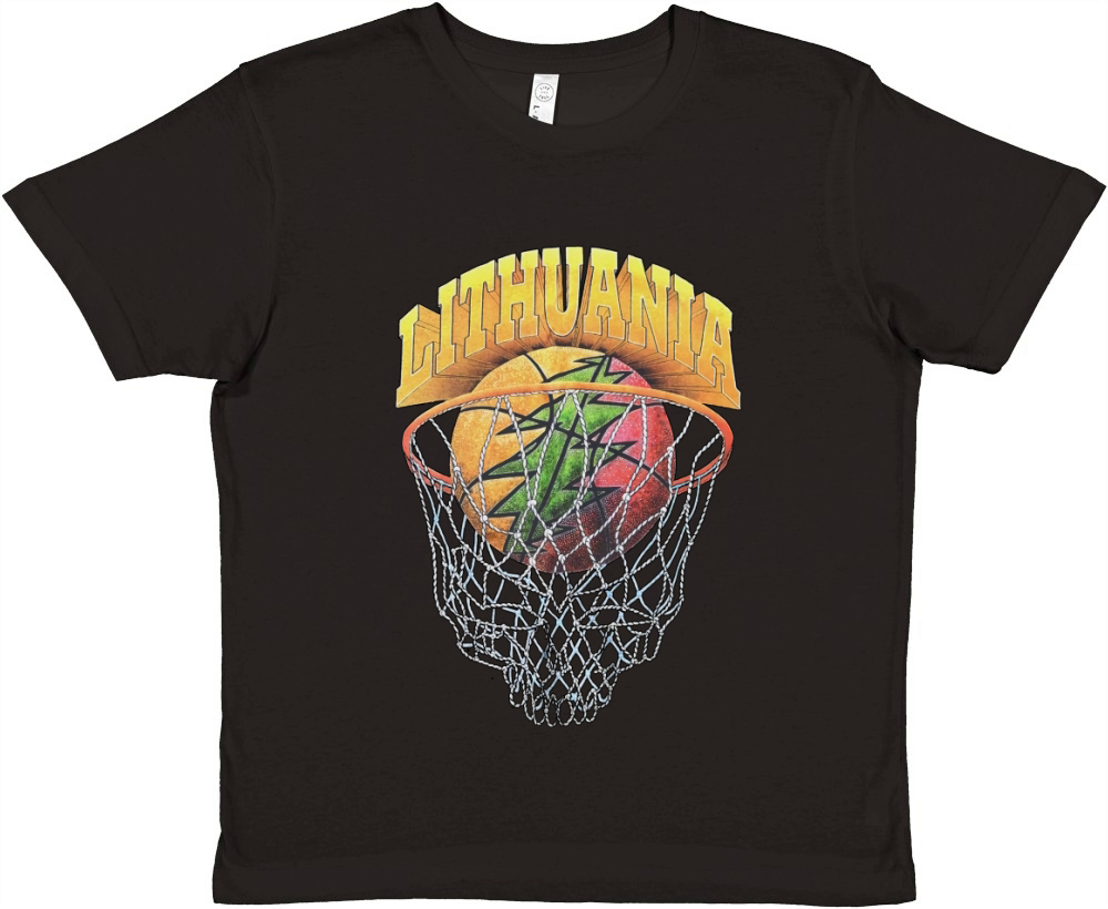 Lithuania Basketball Premium Kids Crewneck T-shirt