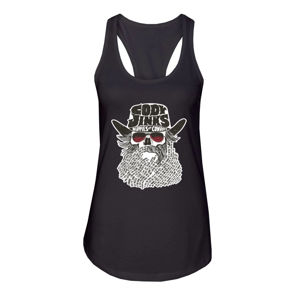 Cody Jinks Hippies And Cowboys Women's Racerback Tank
