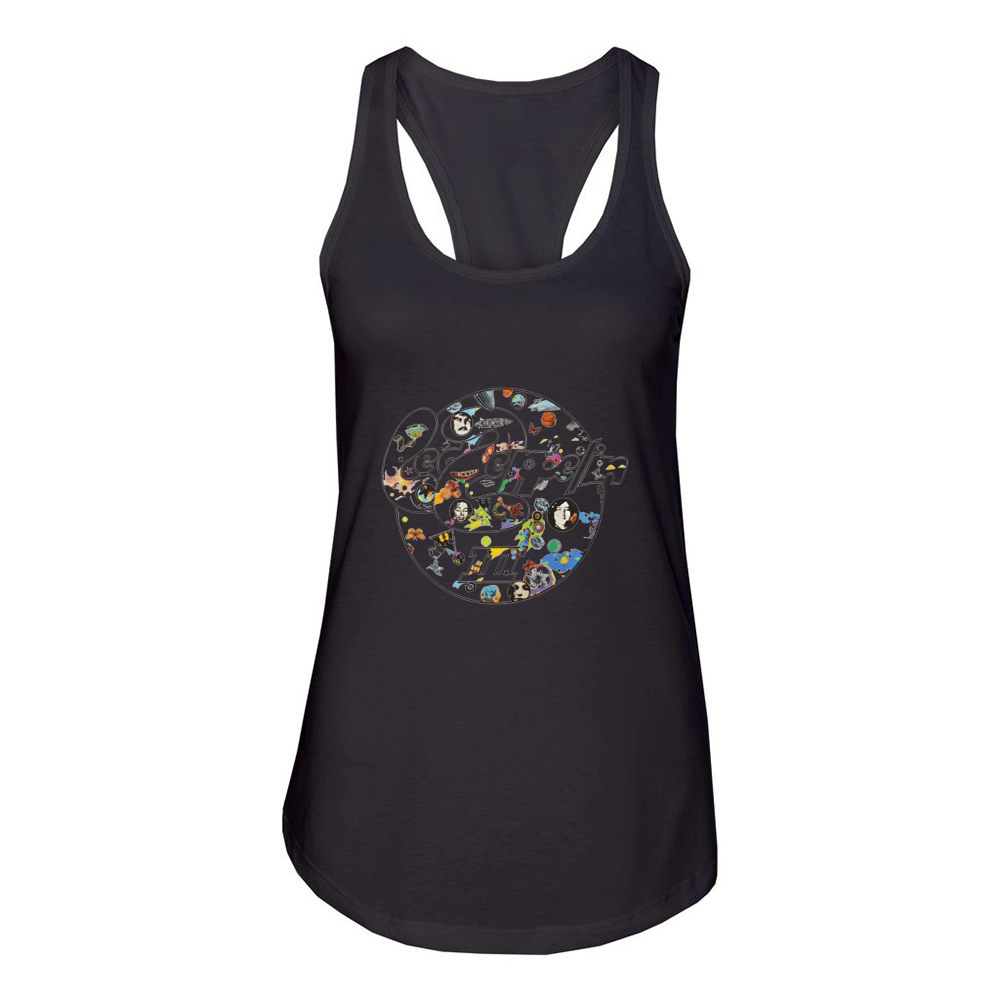 Led Zeppelin Symbol Circle Women's Racerback Tank