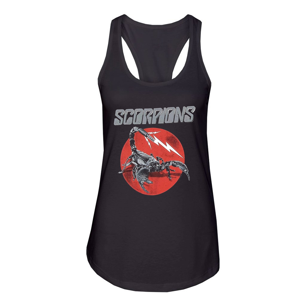 Scorpions Metal Rock Music Band Official Logo Adult Women's Racerback Tank