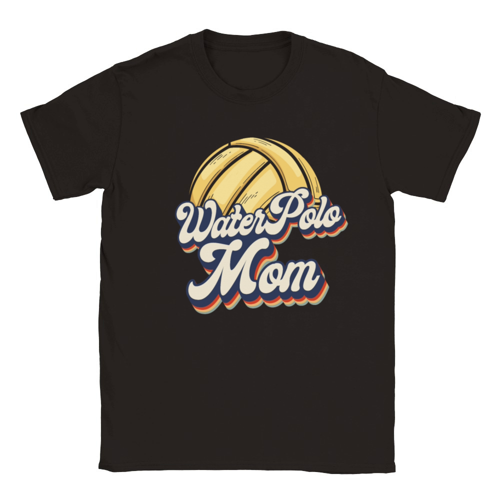 Water Polo Mom Retro Vintage Water Classic Kids Crewneck T-shirt