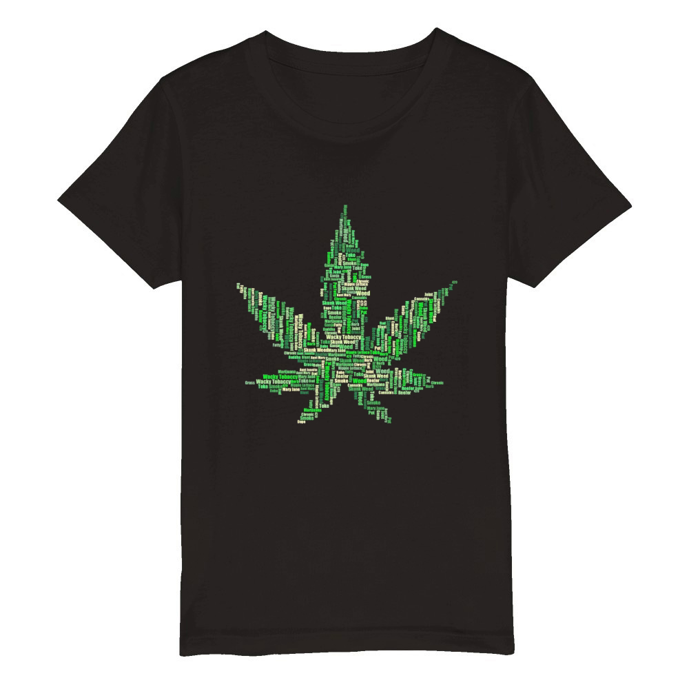 MARIJUANA UNITE Organic Kids Crewneck T-shirt