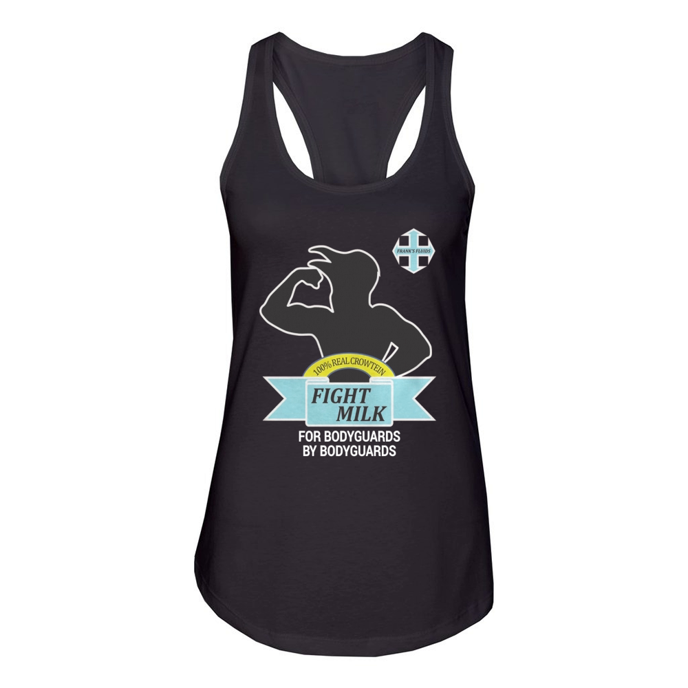 FIGHT MILK ALWAYS SUNNY PHILADELPHIA BODYGUARD Women's Racerback Tank