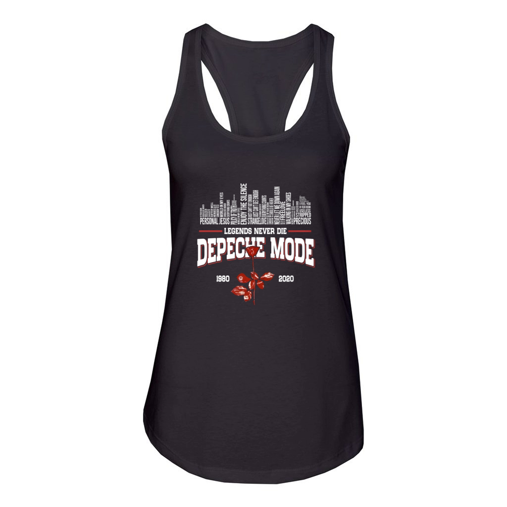 Legends Never Die Depeche Mode 1980 2020 Women's Racerback Tank