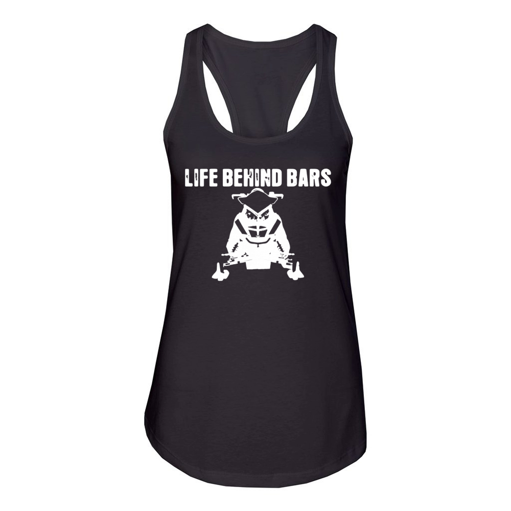 Snowmobile Life Behind Bars Women's Racerback Tank