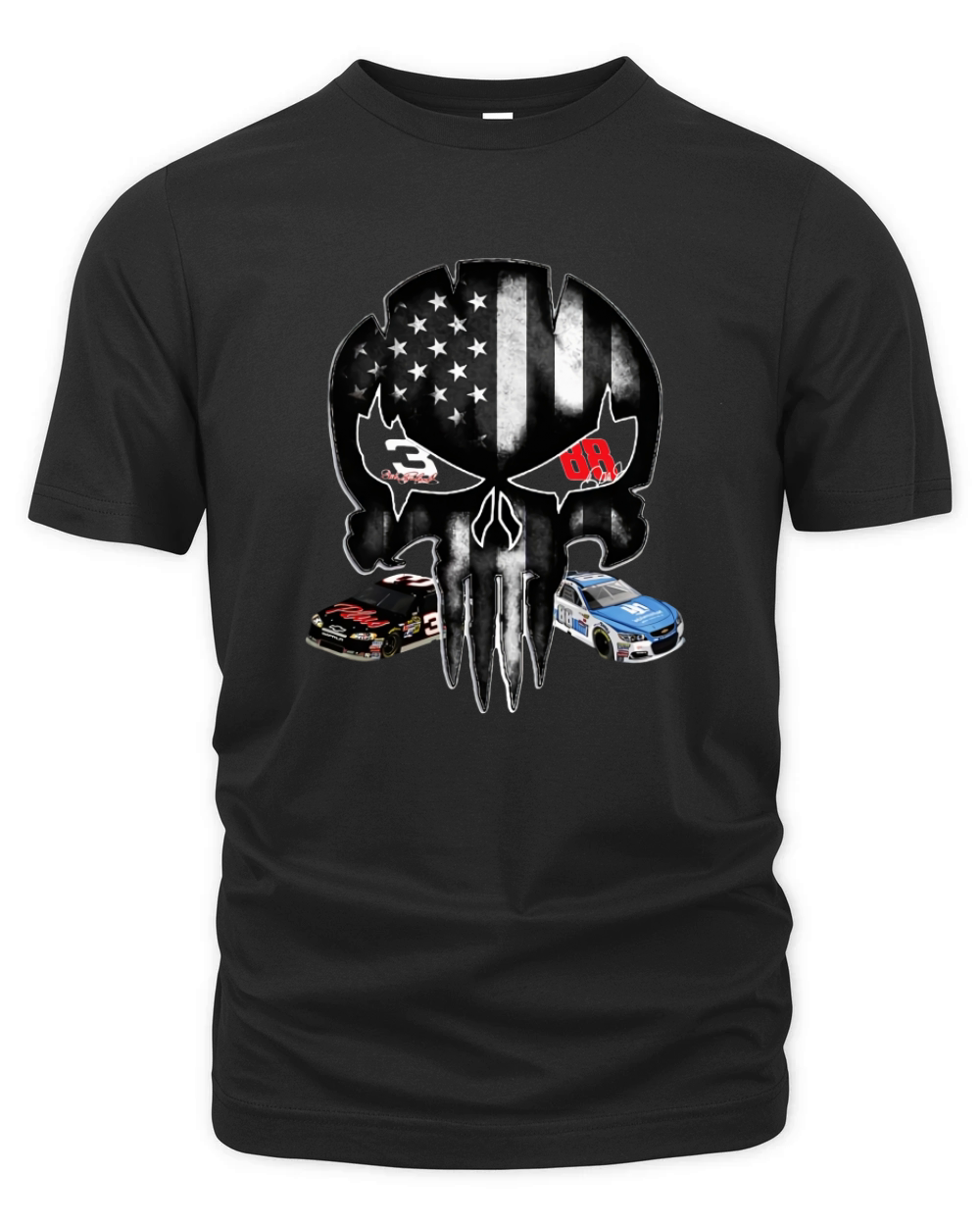 Punisher American flag Austin Dillon and Alex Bowman signature shirt Organic Unisex T-shirt