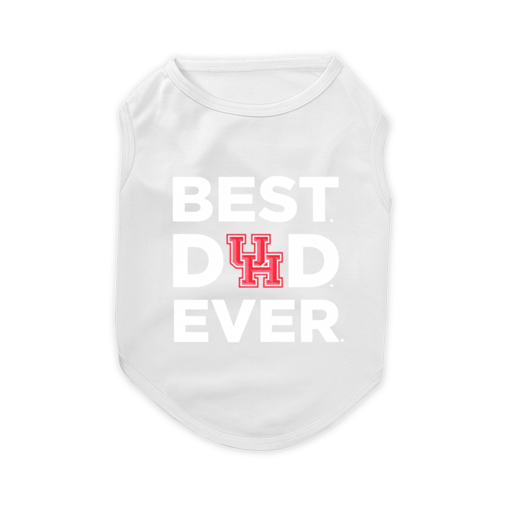 Houston Cougars_Best Dad Ever Pet T-Shirt
