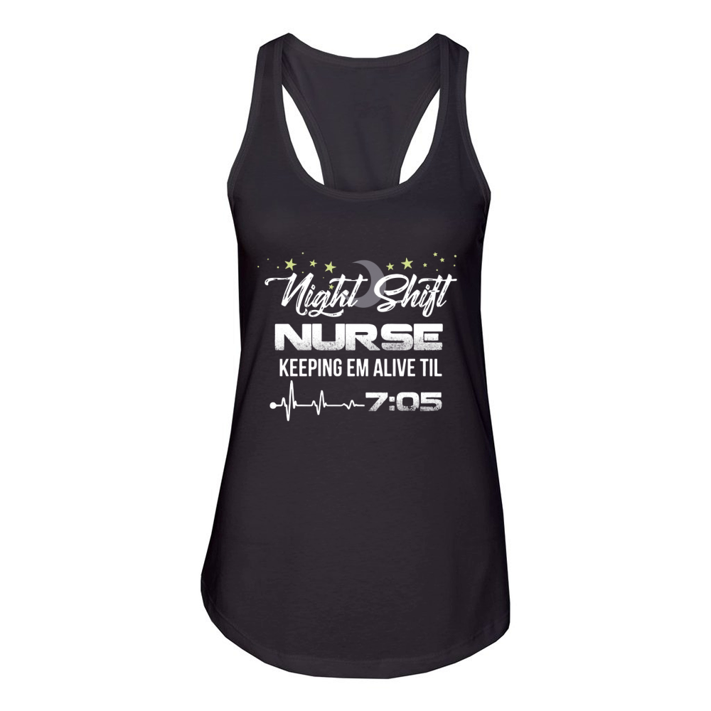 Night Shift Nurse - Night shift nurse Women's Racerback Tank