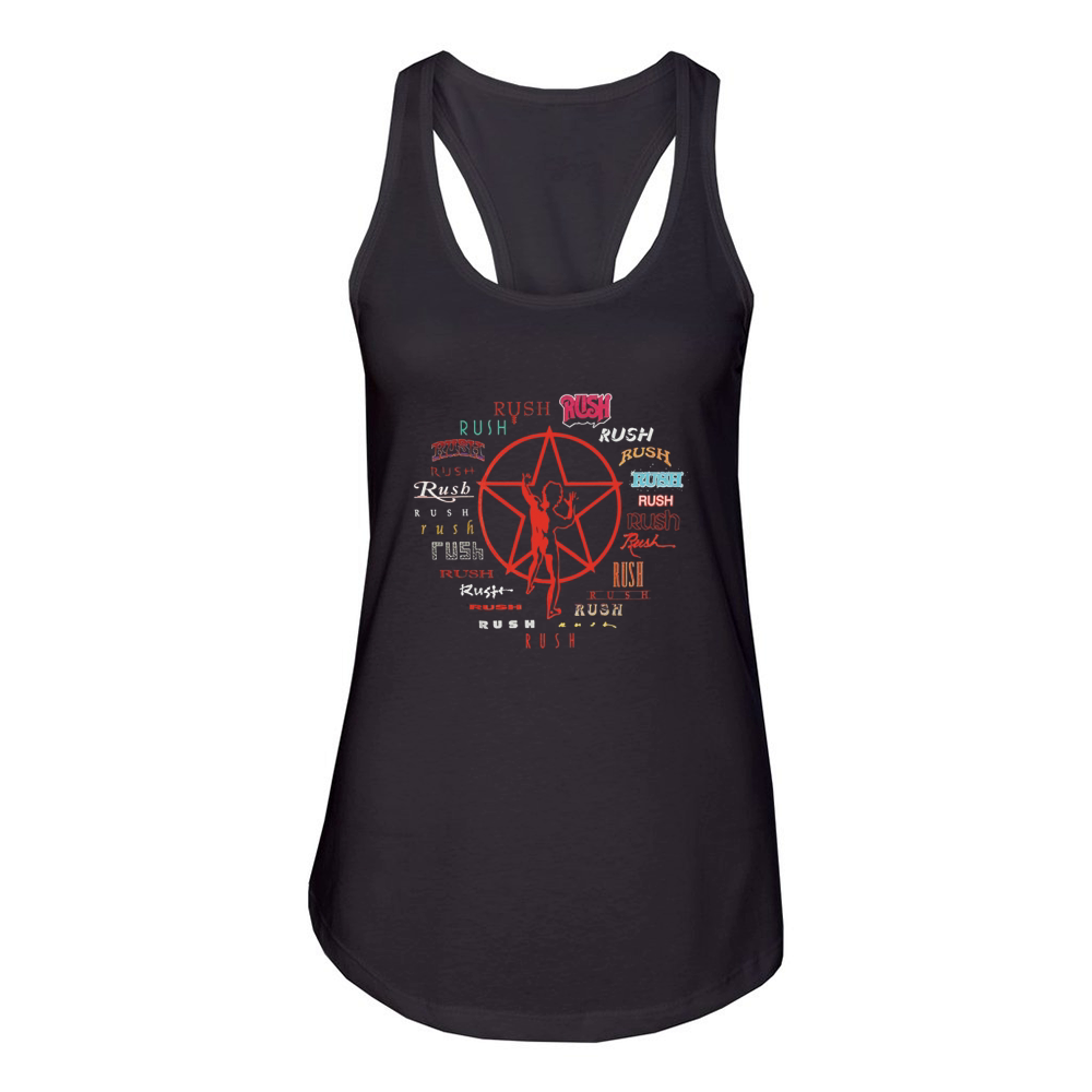 Rush Evolution Of Logo Women's Racerback Tank