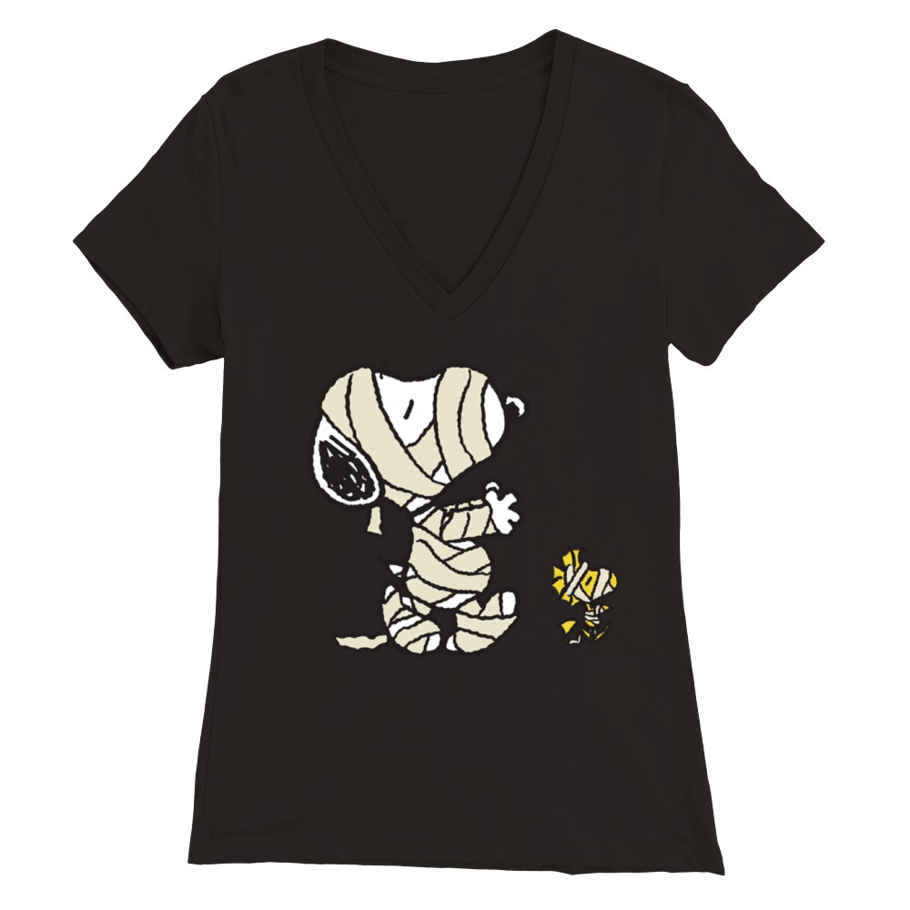 Snoopy Halloween 1 Premium Womens V-Neck T-shirt