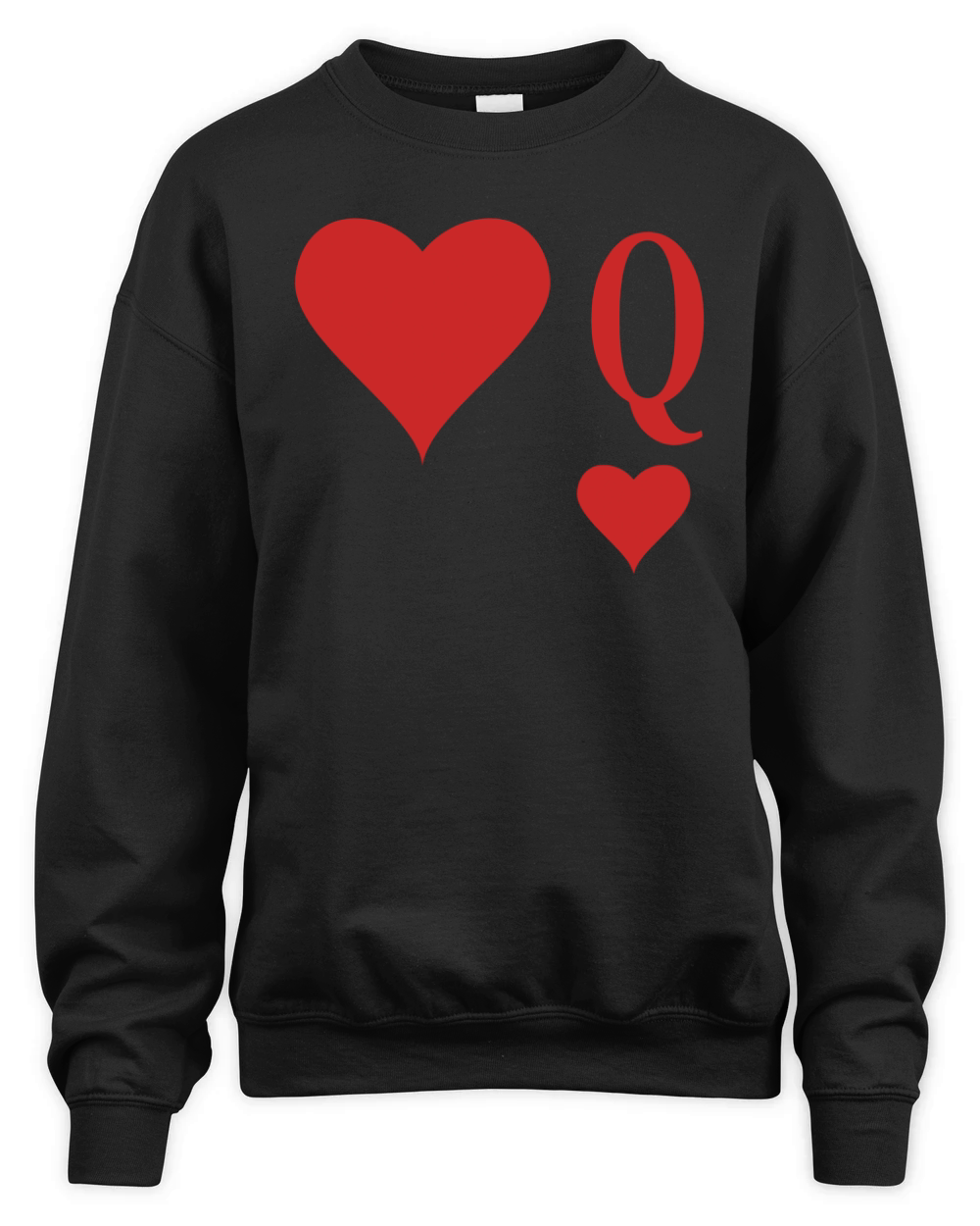 Heart Queen  queen of hearts  Q Unisex Premium Crewneck Sweatshirt