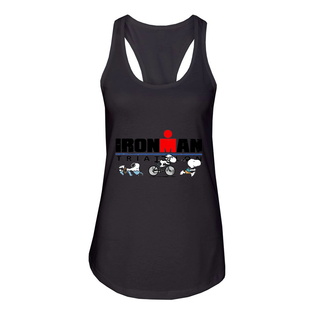 Ironman Triathlon Snoopy Women's Racerback Tank