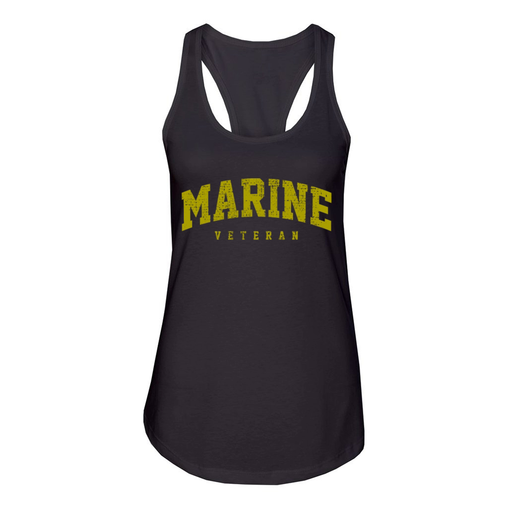 Military Marine Veteran Women's Racerback Tank