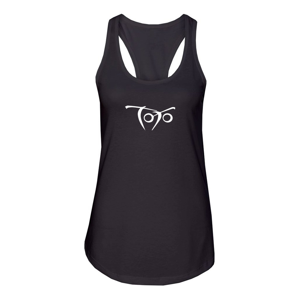 Toto 80s Band Logo Women's Racerback Tank