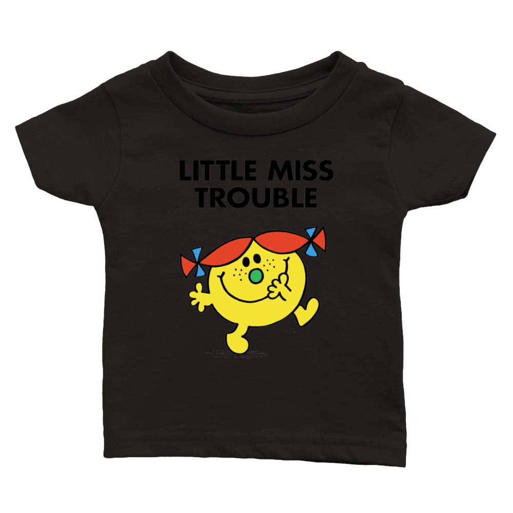 Cute Little Miss Trouble Classic Baby Crewneck T-shirt