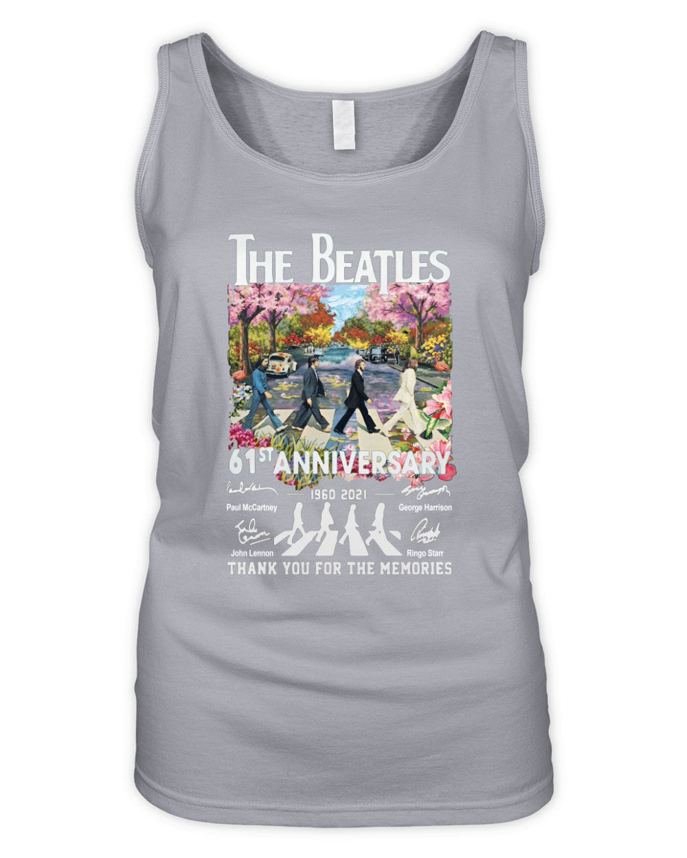 Abbey Road The Beatle 61st Anniversary 1960 2021 Thanks For The Memories Organic Women's Tank Top