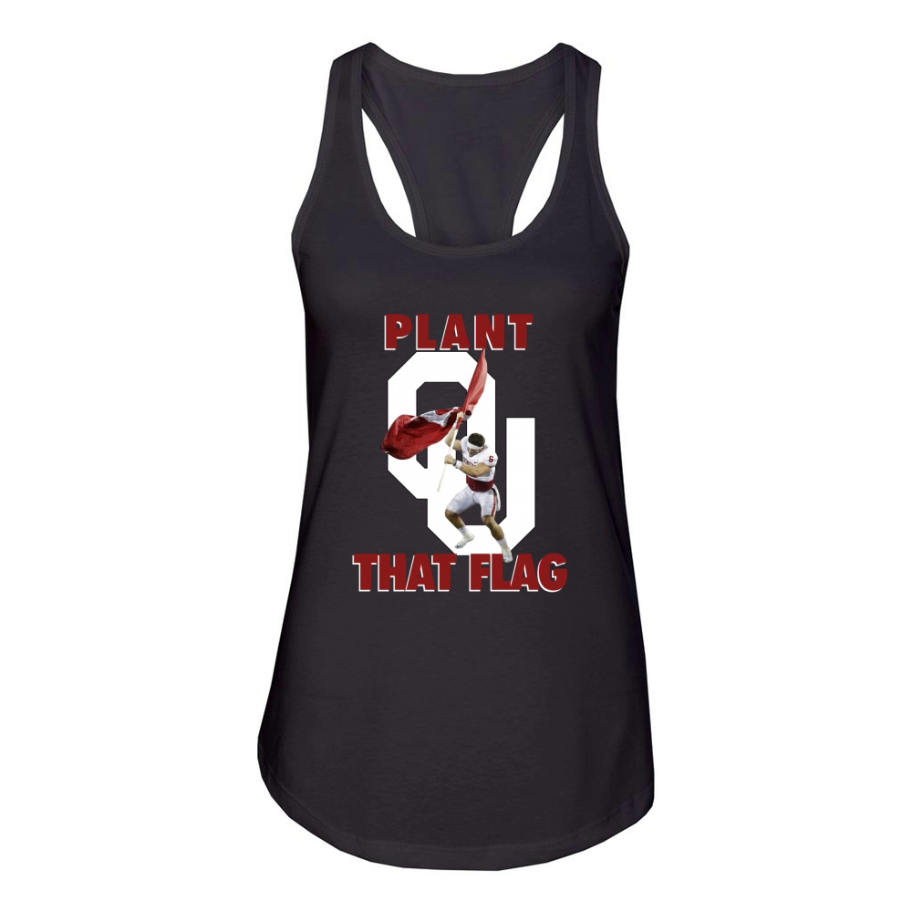 Baker Mayfield Plant That Flag Women's Racerback Tank