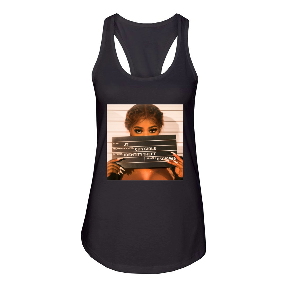 JT Mugshot City Girls Funny Women's Racerback Tank