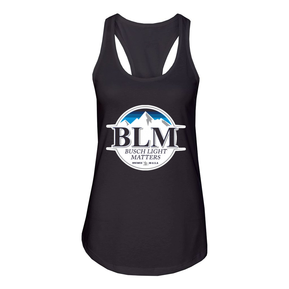 Official BLM Busch Light matters brewed in USA Women's Racerback Tank