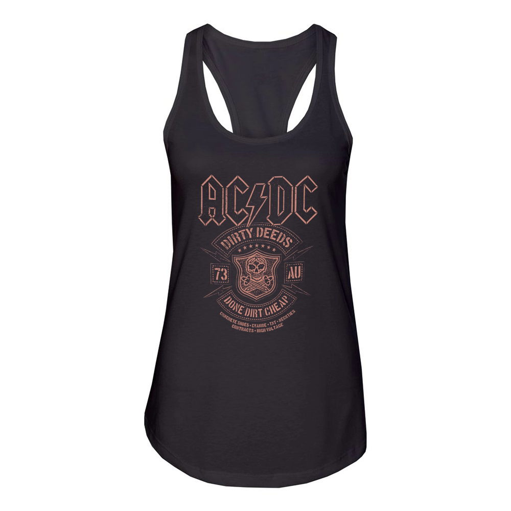 Ac Dc Dirty Deeds Women's Racerback Tank
