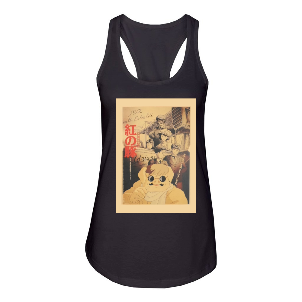 Campaign  Porco Rosso pilot Women's Racerback Tank