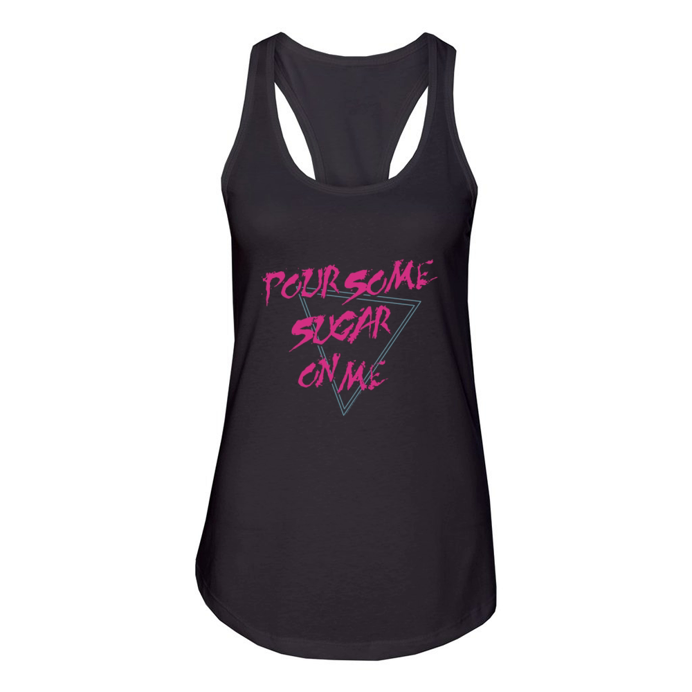 Def Leppard Pour Some Sugar On Me Women's Racerback Tank