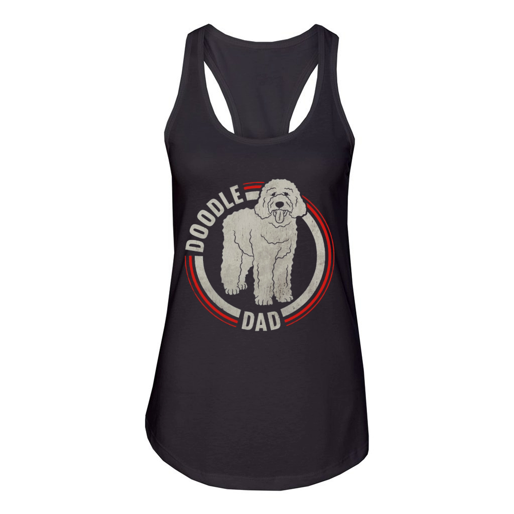 Mens Doodle Dad - Men's Goldendoodle Vintage T-Shirt Black Men Women's Racerback Tank