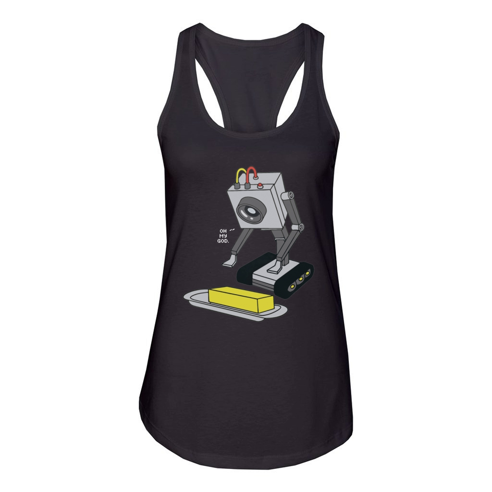 Rick &amp;amp; Morty Pass The Butter shirt Women's Racerback Tank