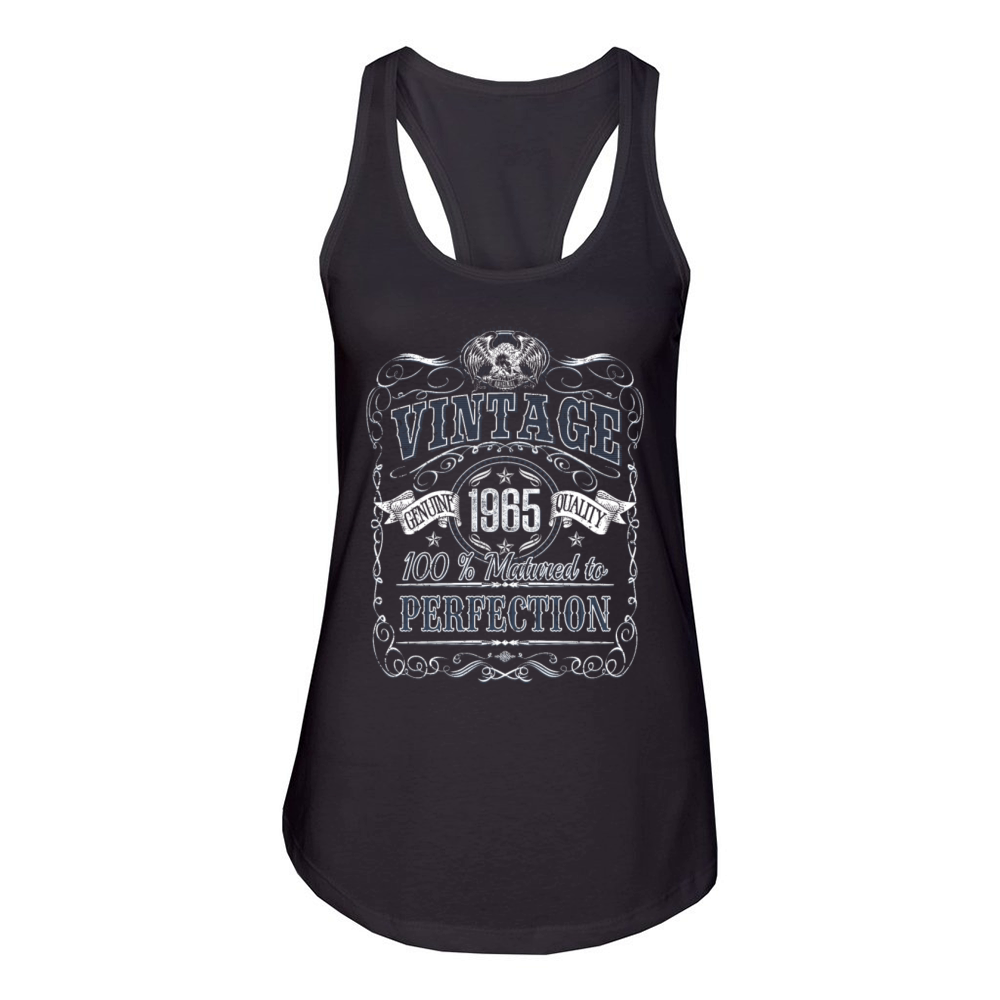 Vinage 1965 birthday year of birth 1965 gift Women's Racerback Tank