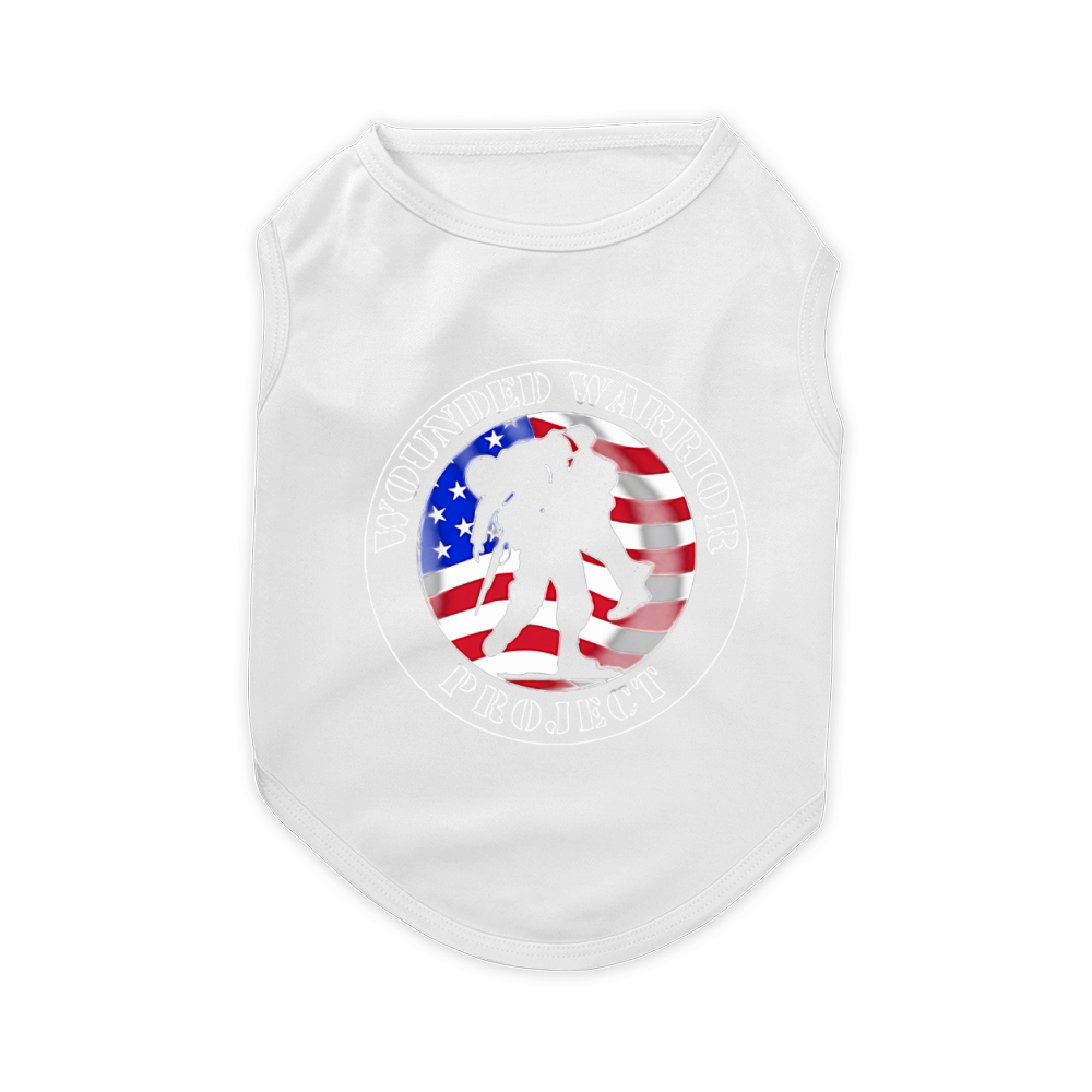 Wounded Warrior Project American Flag shirt Pet T-Shirt