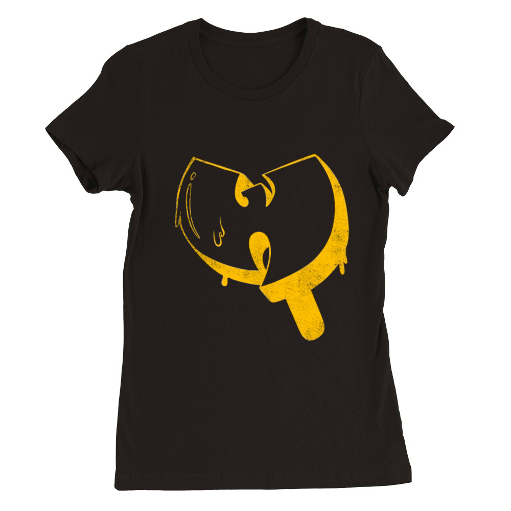 ice cream wutang yellow Premium Womens Crewneck T-shirt
