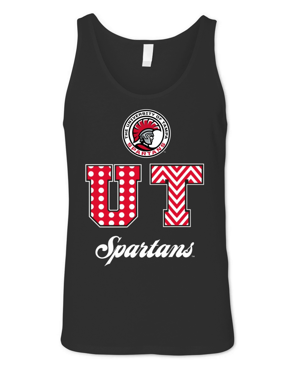 Tampa Spartans - Patterned Letters Unisex Jersey Tank