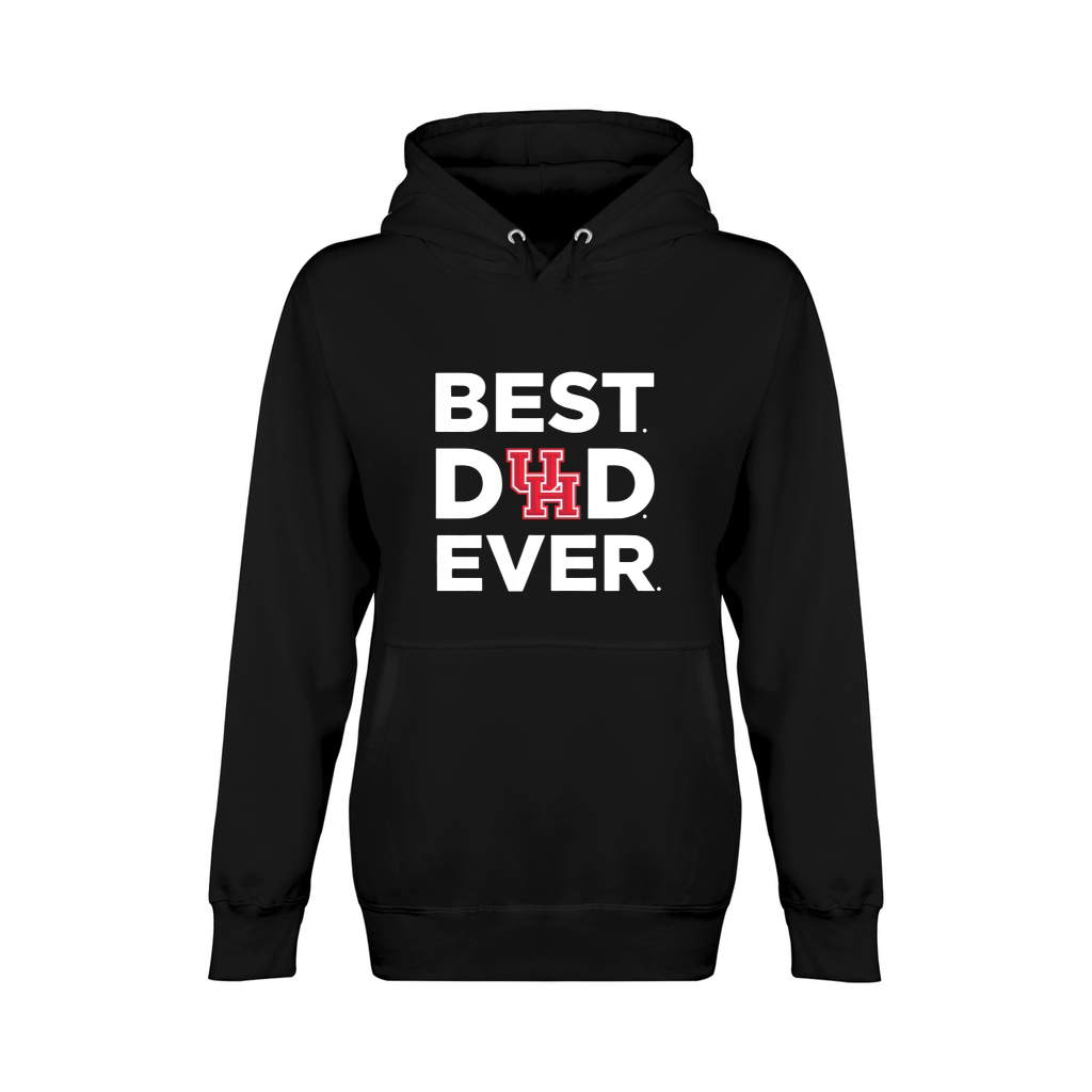 Houston Cougars_Best Dad Ever Unisex Premium Pullover Hoodie