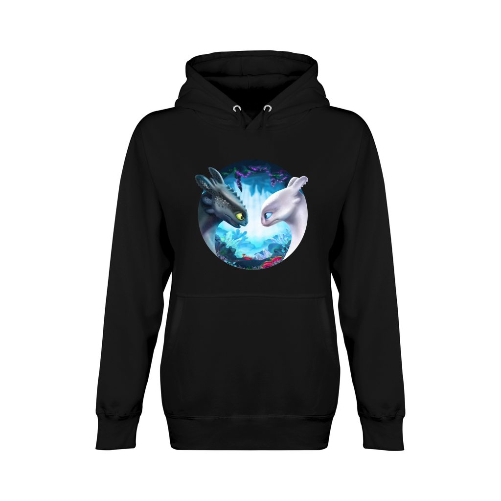 Toothless And Light Fury Unisex Premium Pullover Hoodie