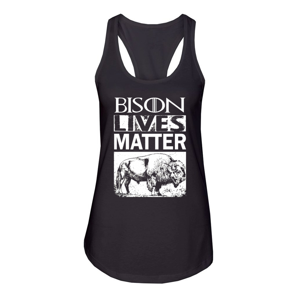 Bison - Lives Matter T Shirt Women's Racerback Tank