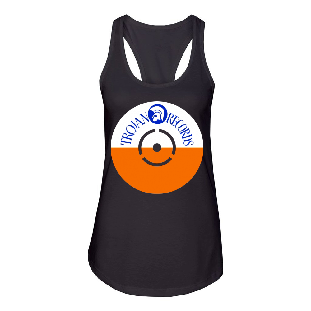 Trojan records logo Women's Racerback Tank